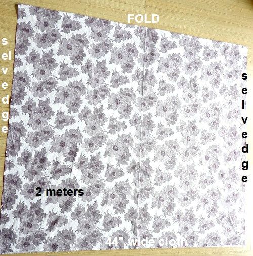 fold the fabric 