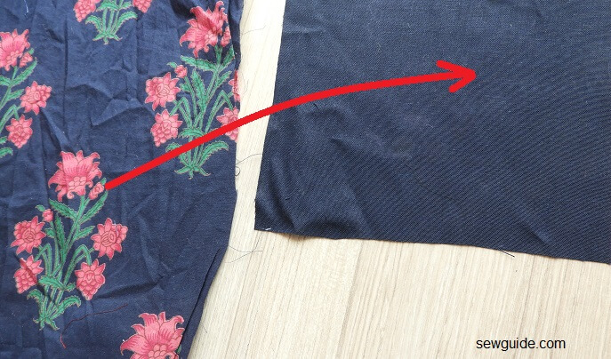 cut out the floral applique to be used for border perse applique