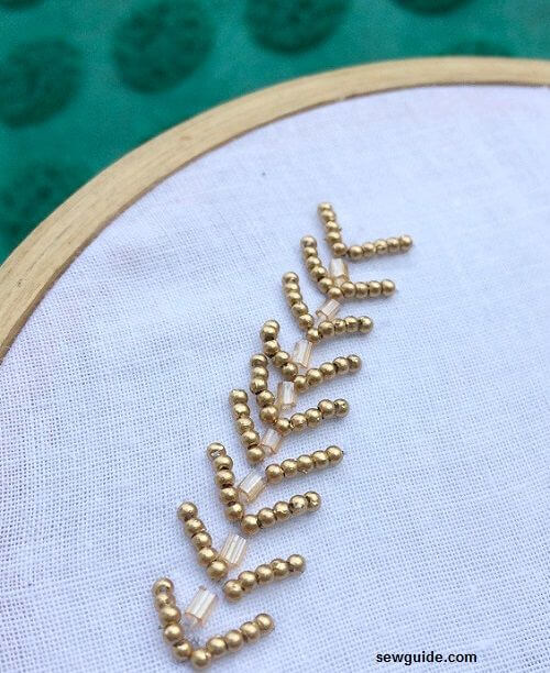 bead embroidery border design