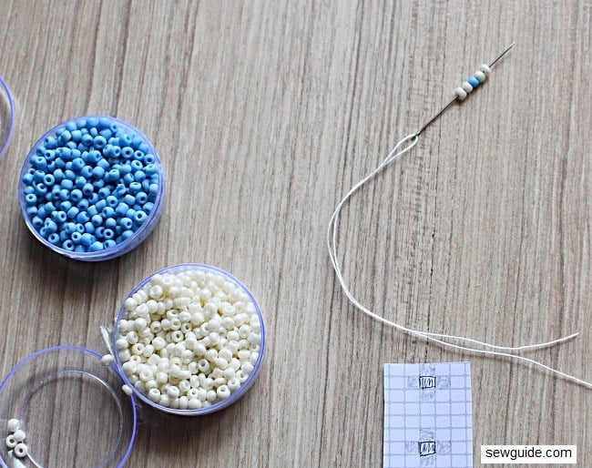 For bead sewing you need thin sewing needles