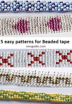 easy patterns for beaded tape
