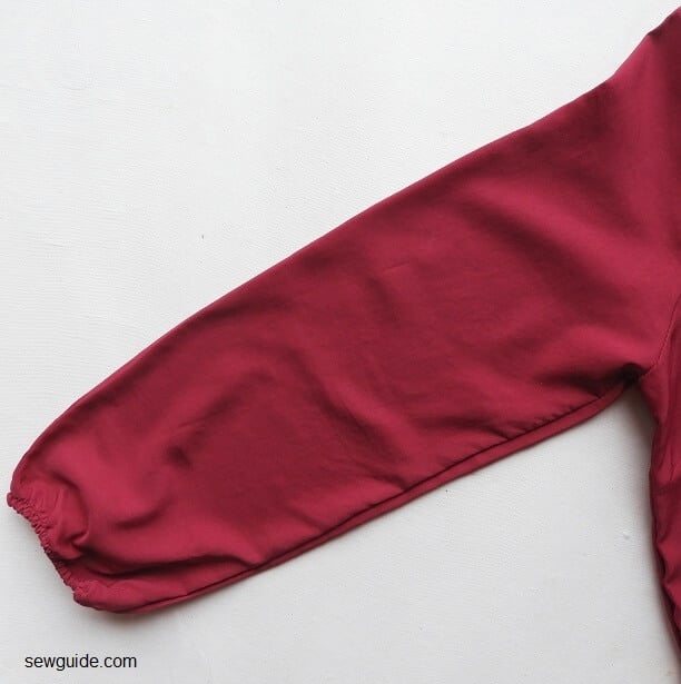 elastic  sleeve hem