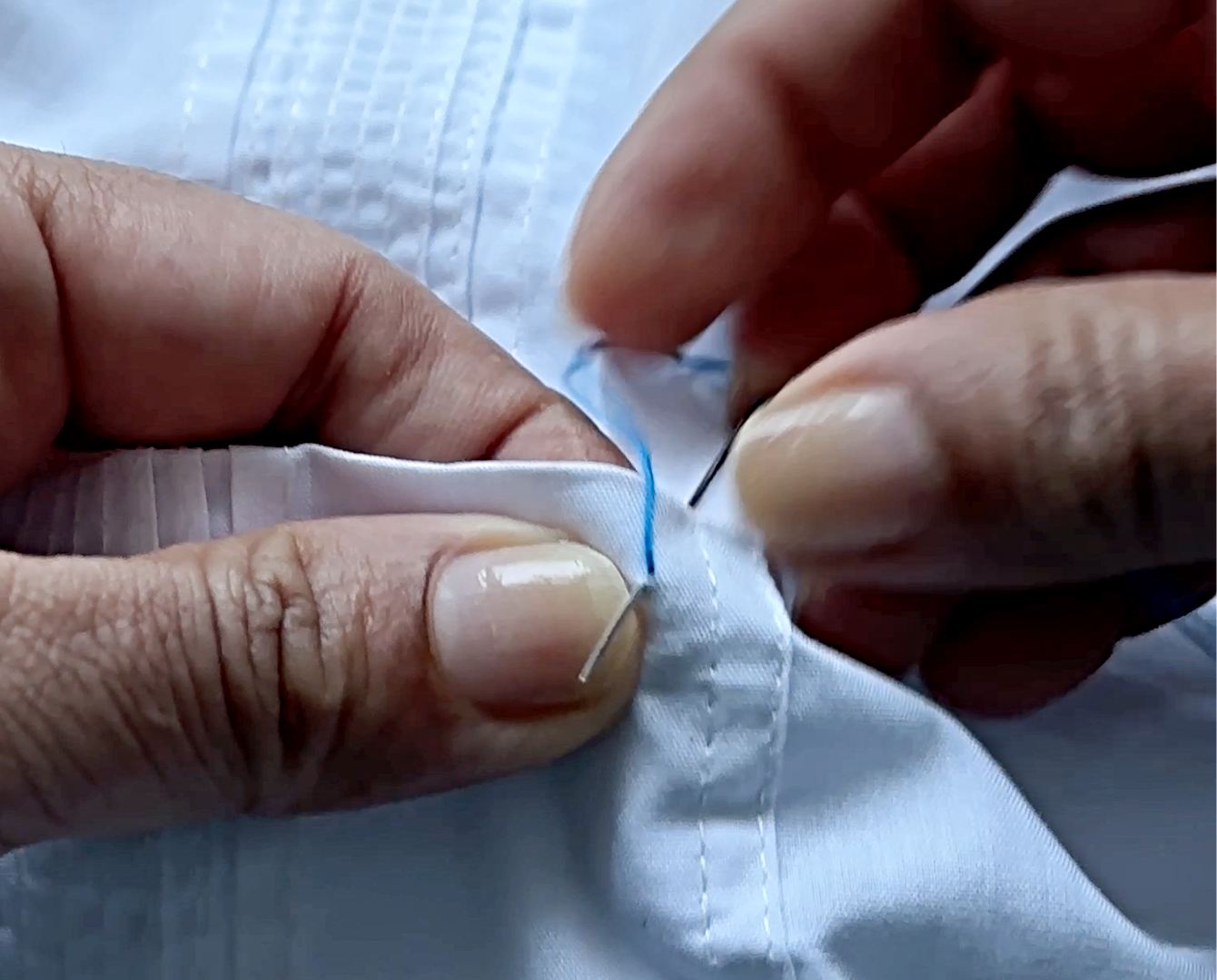 Bring up the needle again