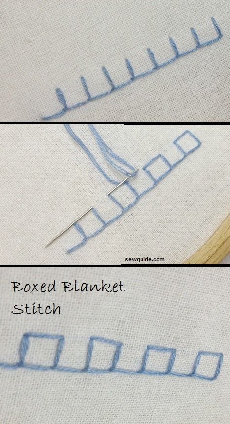 boxed blanket stitch