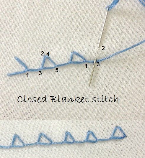 closed blanket stitch