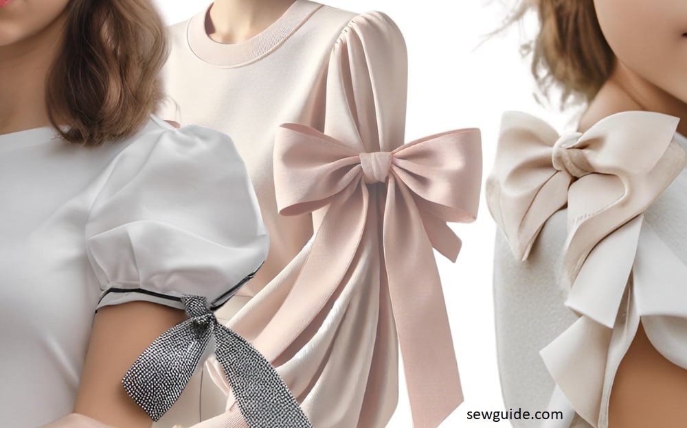 bows added to a sleeve