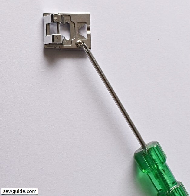 use the screw to increase and decrease the area 