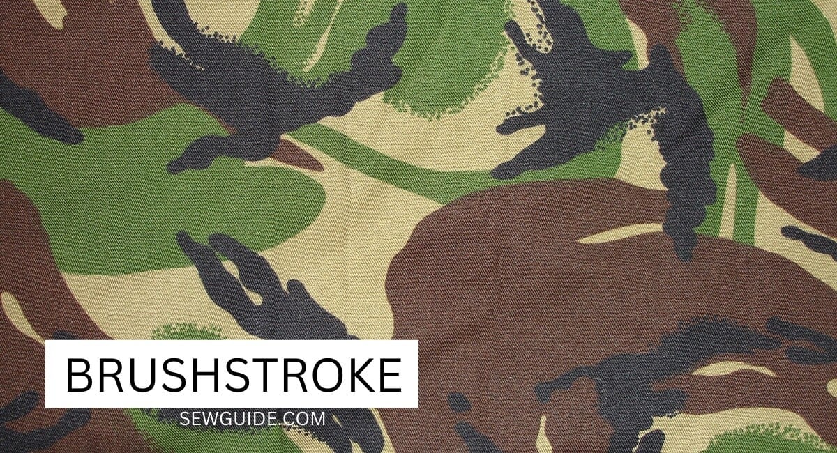 brushstroke camouflage pattern