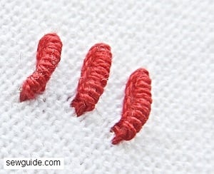 bullion stitch hand embroidery stitch bullion knots