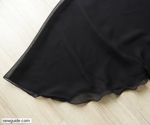 Use hemmer foot for the edges