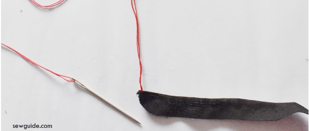 use thick thread and dull needle to ease the fabric tube out