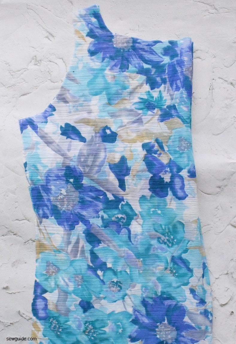 bodice with the armhole and neckline