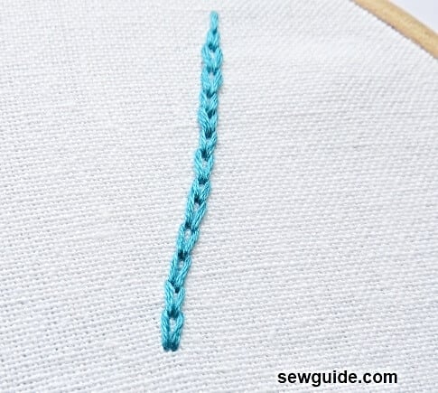 Heavy Braid chain stitch
