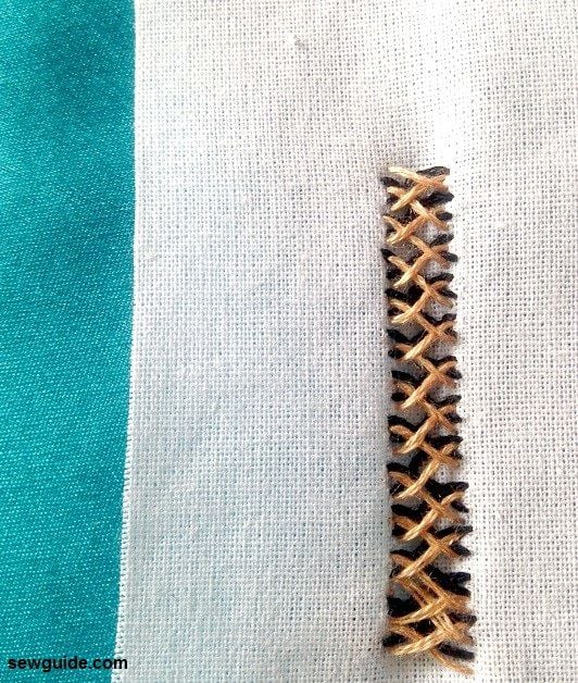closed herringbone stitch