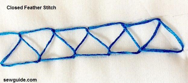 closed feather stitch