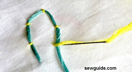 couching embroidery stitch