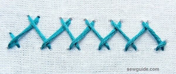 herring bone stitch is a variation of the cross stitch