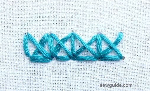 italian cross stitch variation