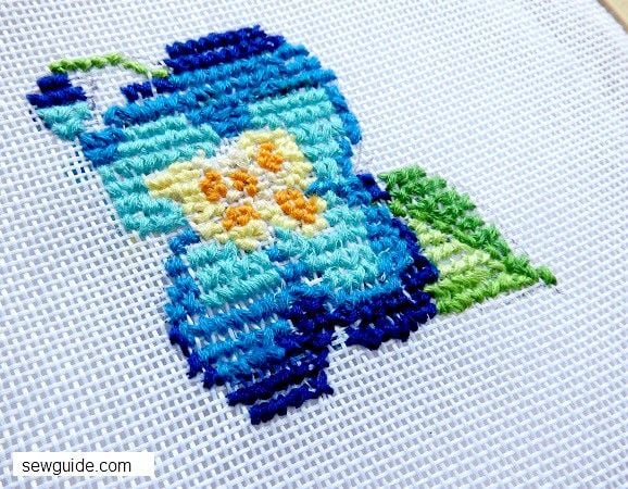 simple cross stitch flowers