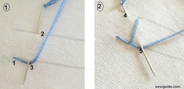 crossed blanket stitch