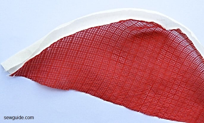 turn the bias tape to the other side