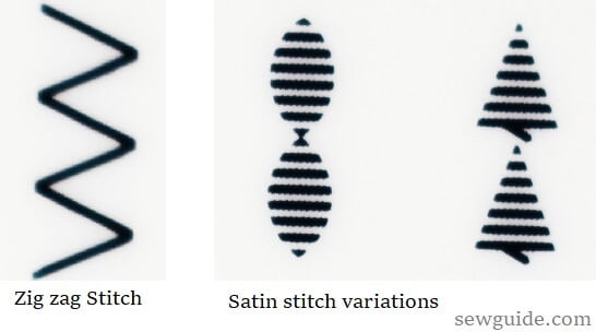 decorative stitches on a sewing machine