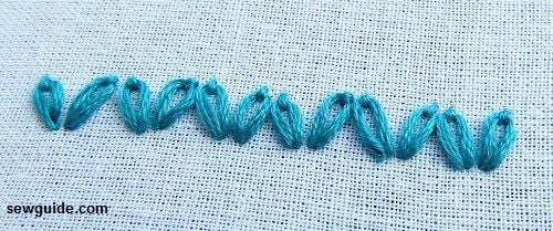 detached chain stitch