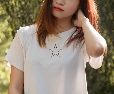 Embroidery placement on blouses