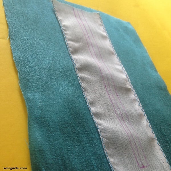 Mark the seam where you want 