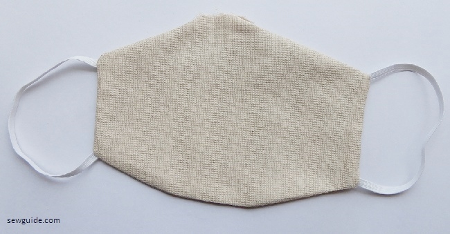 turn the mask rightside out through the hole