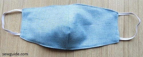 A fitted mark with fabric