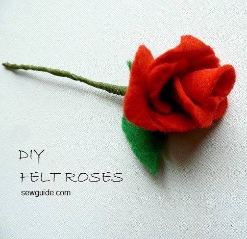 diy roses made with felt