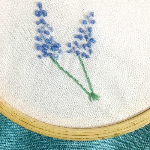 french knot embroidery stitch flowers