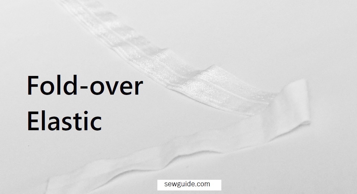 fold over elastic has a straight indentation down the middle