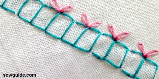 four sided stitch - Gift Box Border