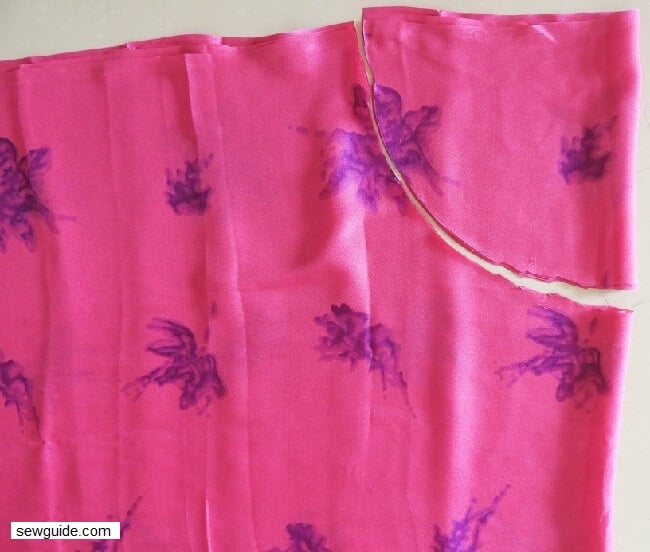 Cut out the waist portion