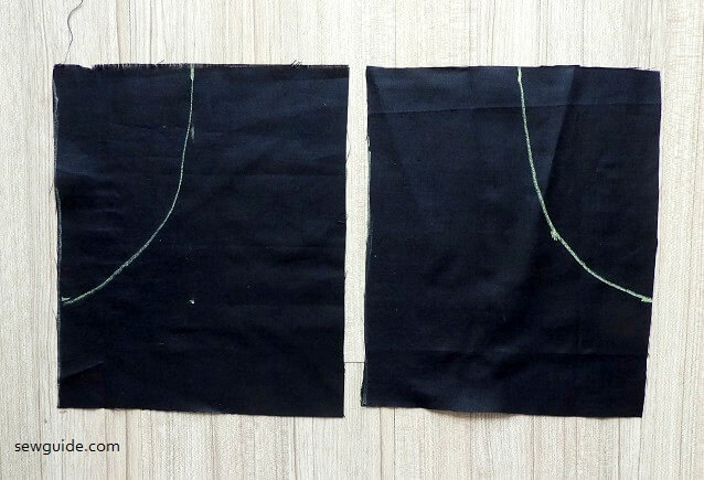 Mirror image markings for the pocket