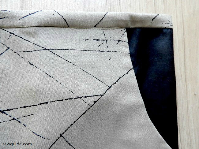 Sew the waistband to the top edge