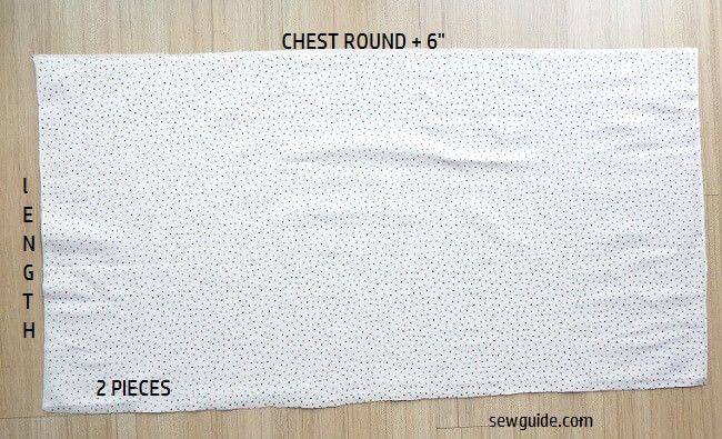 Skirt pattern for the simple gathered frock