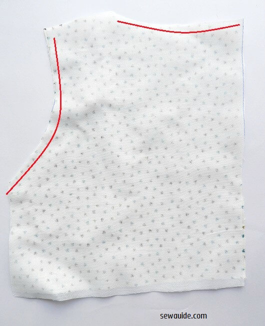 Sew lining to the back 