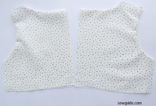 FInish both back bodices this way