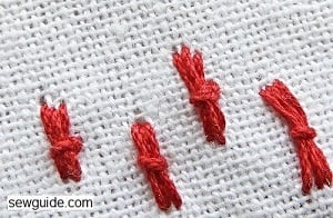 hand embroidery stitch 37 butterfly stitch