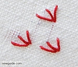 hand embroidery stitch 378 hand embroidery fern stitch
