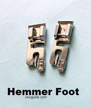 how to use a hemmer foot