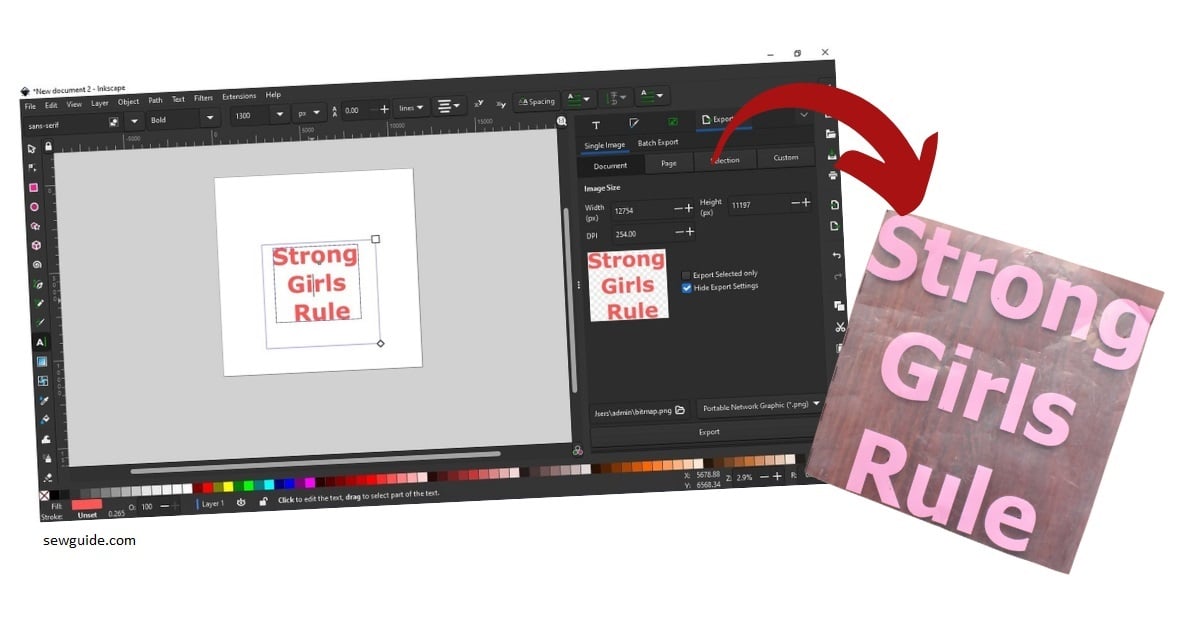 digital file to vinyl sheet