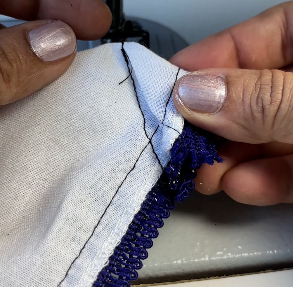 stitch along the folded edge