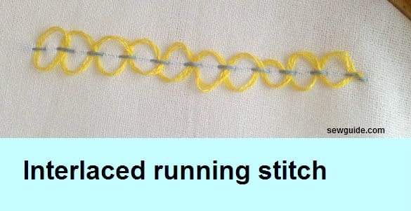 interlaced running stitch