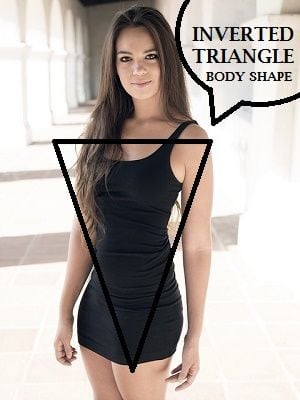 inverted triangle body shape