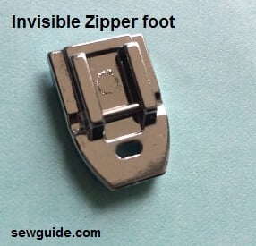 sewing machine feet -invisible zipper foot for home sewing machines