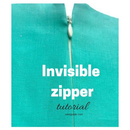 invisible zipper sewing